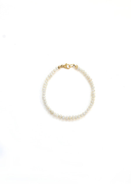 Little Girl Pearl Bracelet- Gold