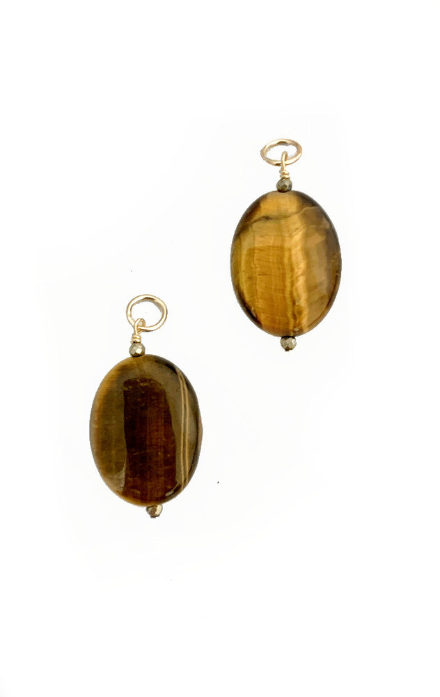 Tigers Eye Oval Charm