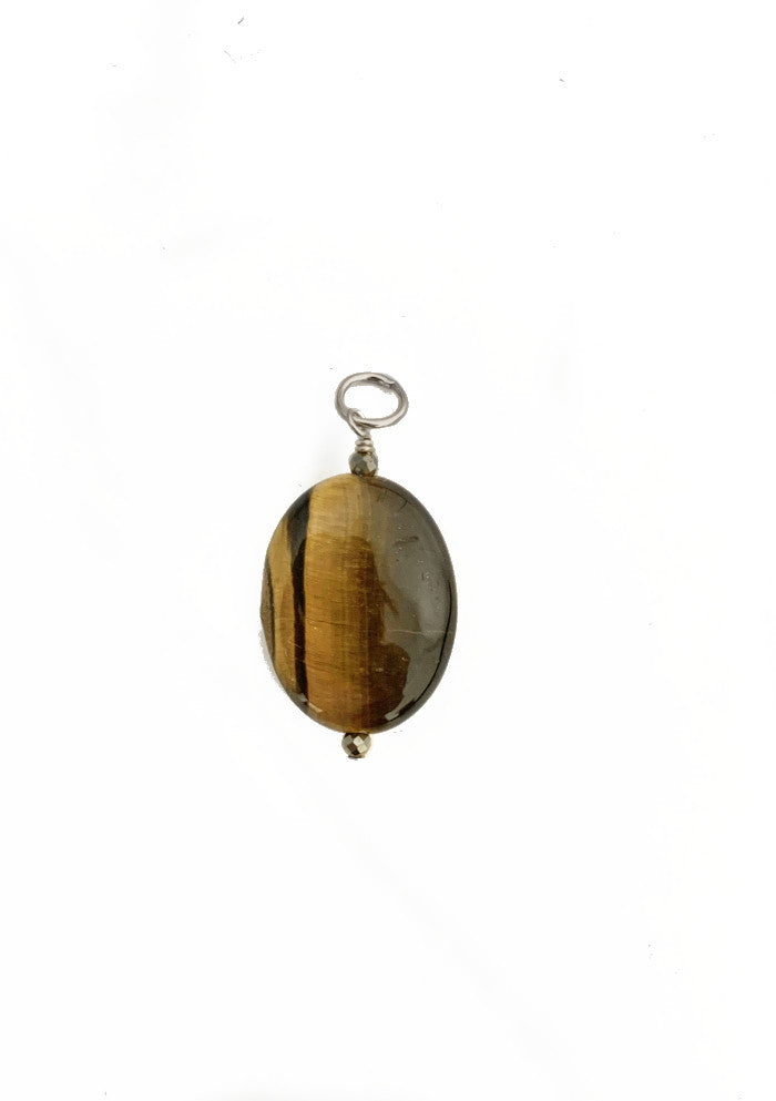 Tigers Eye Oval Charm