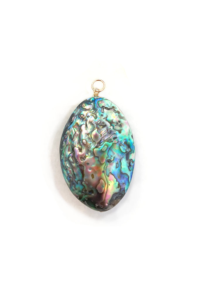 Abalone Puff Necklace Charm