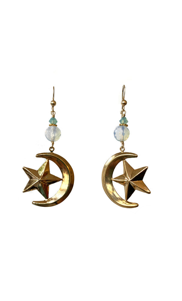 Celestial Crescent Earrings